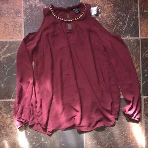 Redish purple long sleeve top